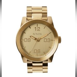 Nixon Corporal Stainless Steel Watch in All Gold